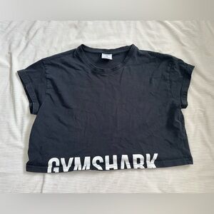 Gymshark Charcoal Tee with White Logo